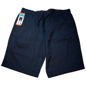 NWT Hang Ten Men’s Chino Shorts XXL Blue 2-Way Stretch Comfort Waistband Casual